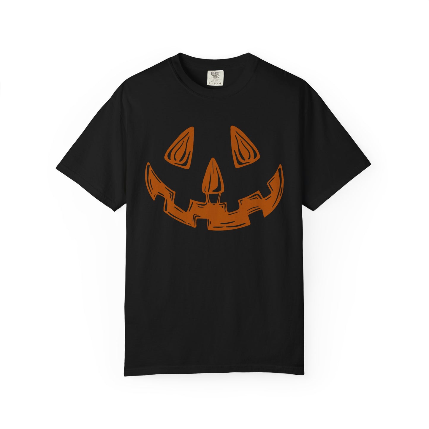 Bilateral cleftie jack-o-lantern, black short sleeve tee