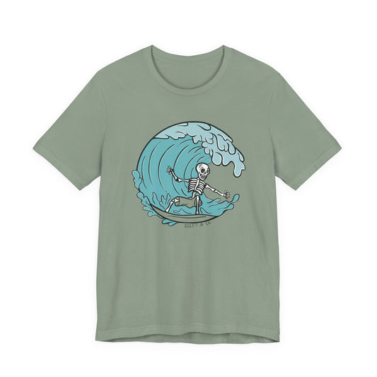 Salty Bones Fitted Tee - Left