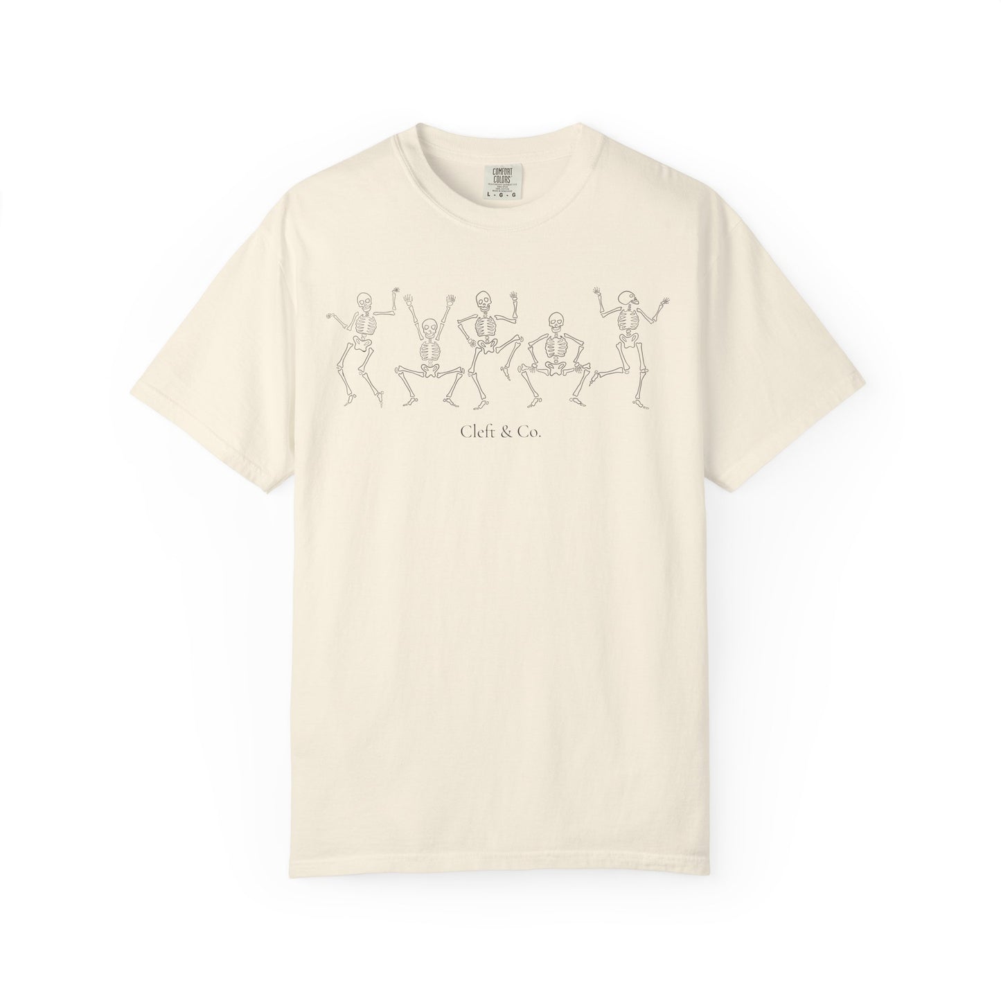 Dancing black skeletons, short sleeve tee