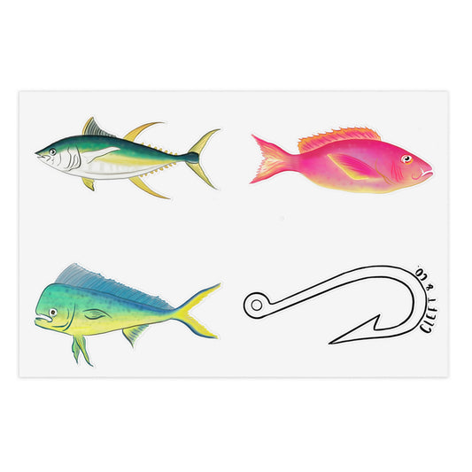 Hooked Sticker Sheet