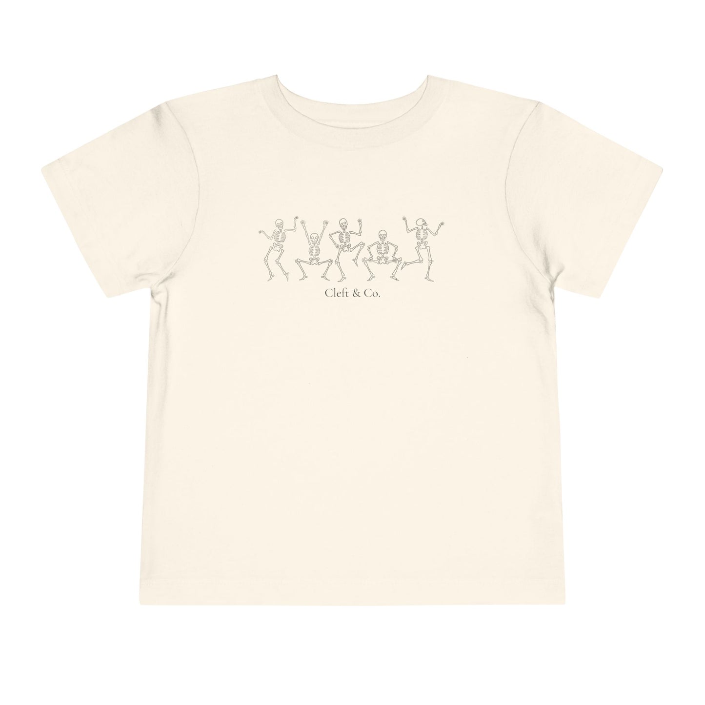 Dancing black skeletons, toddler tee