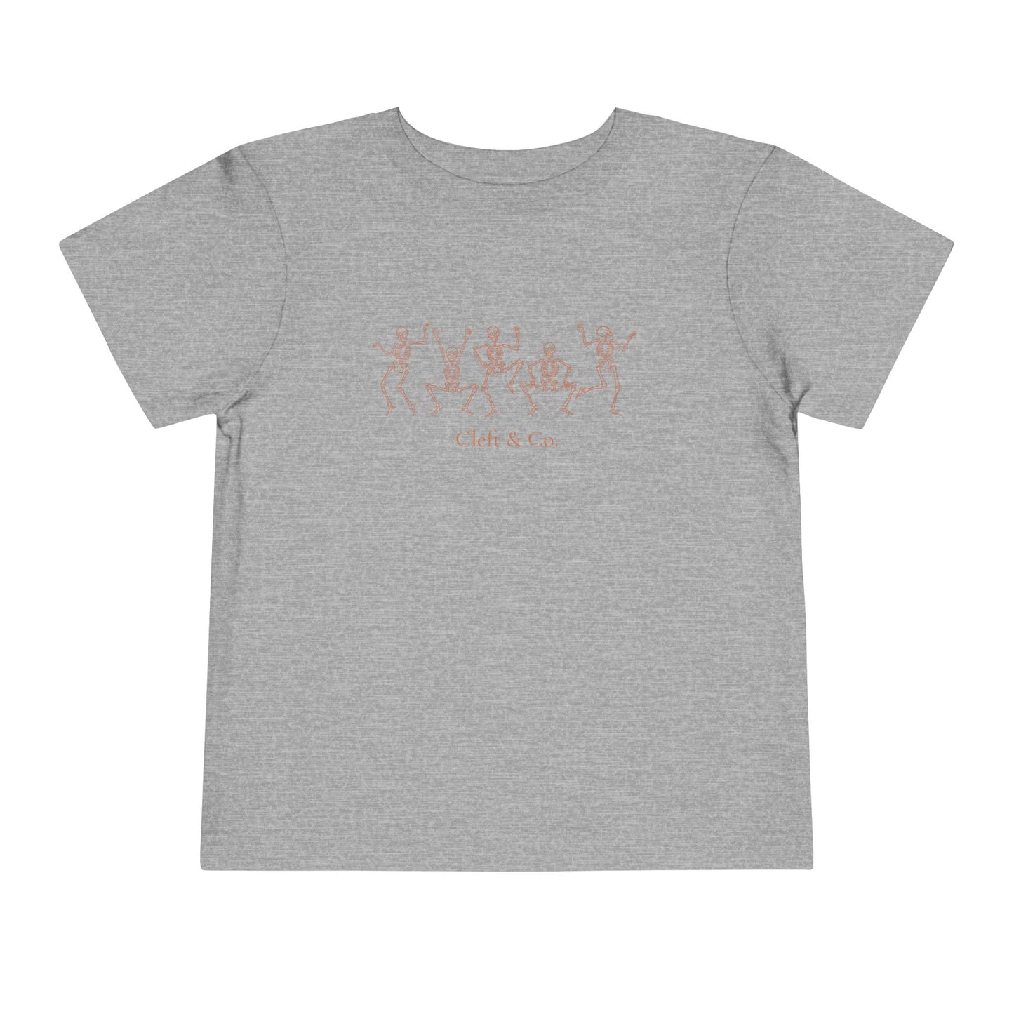 Dancing orange skeletons, toddler tee
