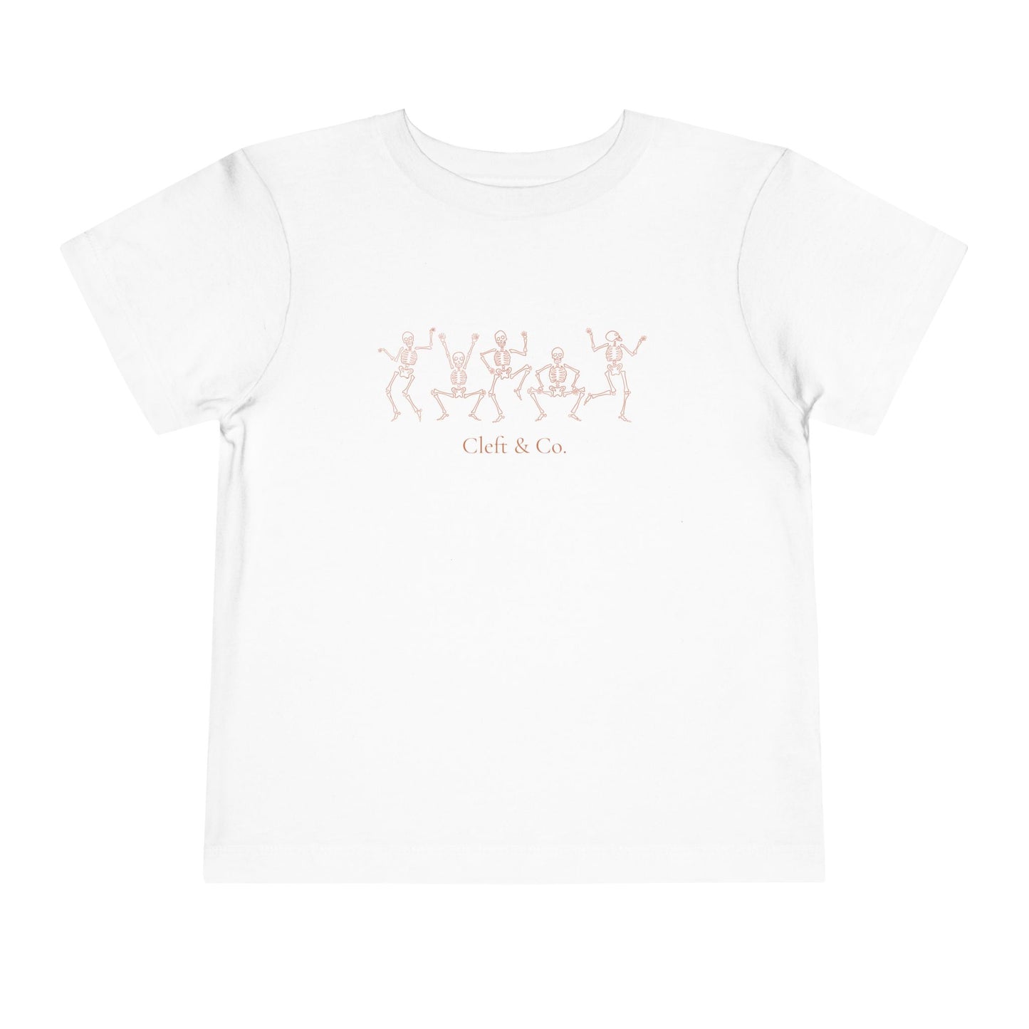 Dancing orange skeletons, toddler tee
