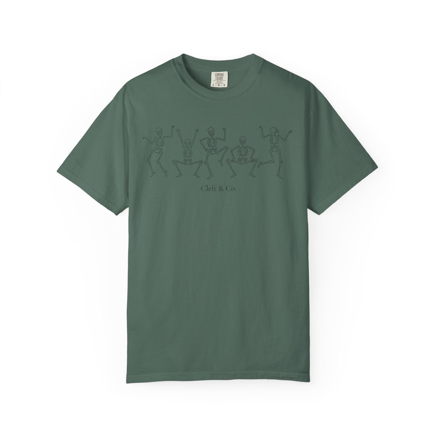 Dancing black skeletons, short sleeve tee