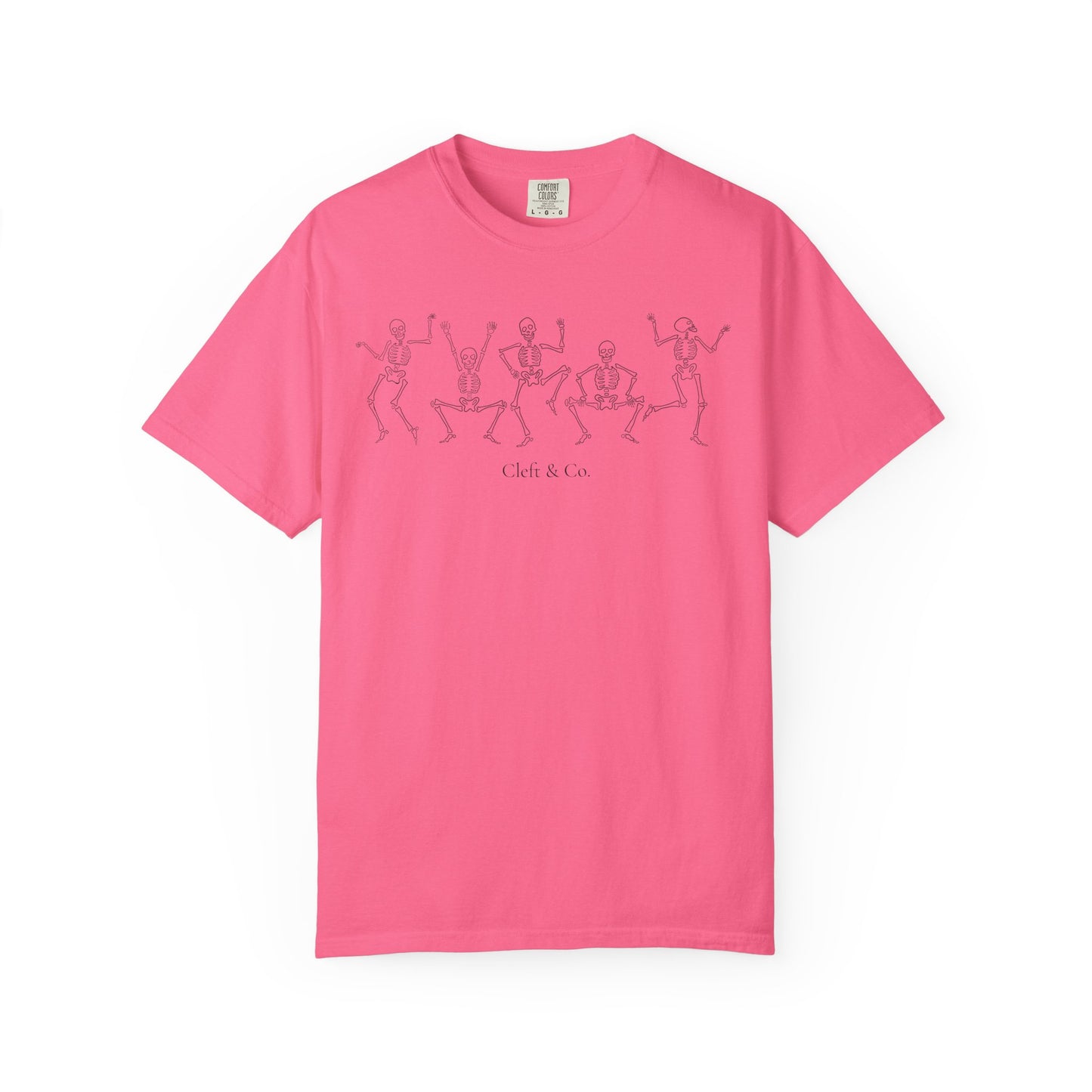 Dancing black skeletons, short sleeve tee