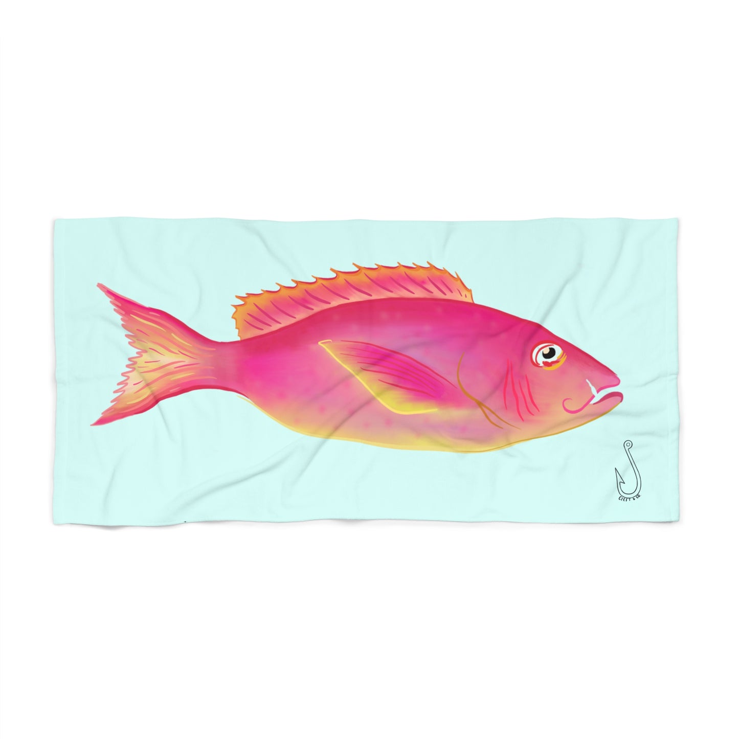 Hooked towel - Red Fish