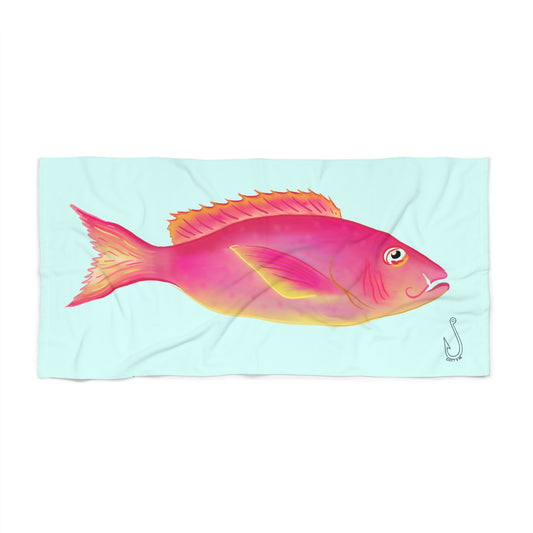 Hooked towel - Red Fish