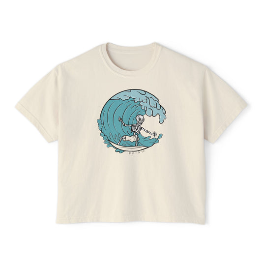 Salty Bones Cropped Tee - Right
