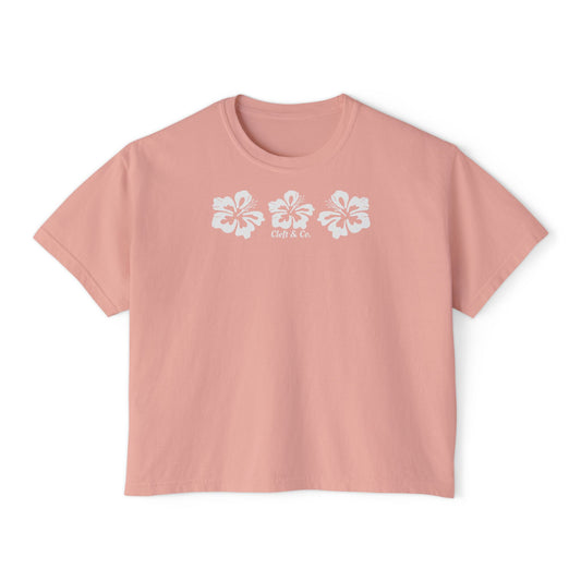 White Azalea Cropped Tee