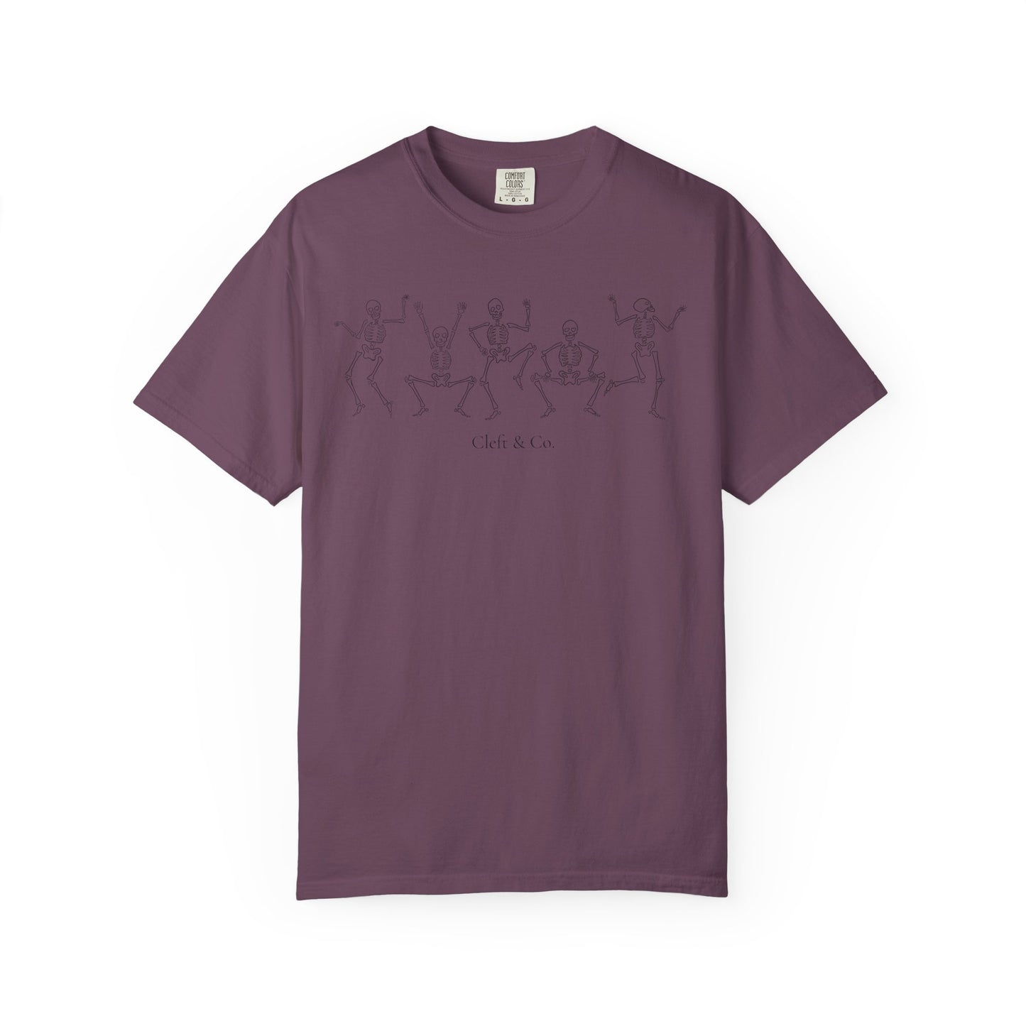 Dancing black skeletons, short sleeve tee
