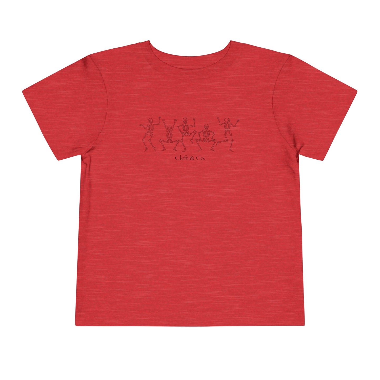 Dancing black skeletons, toddler tee