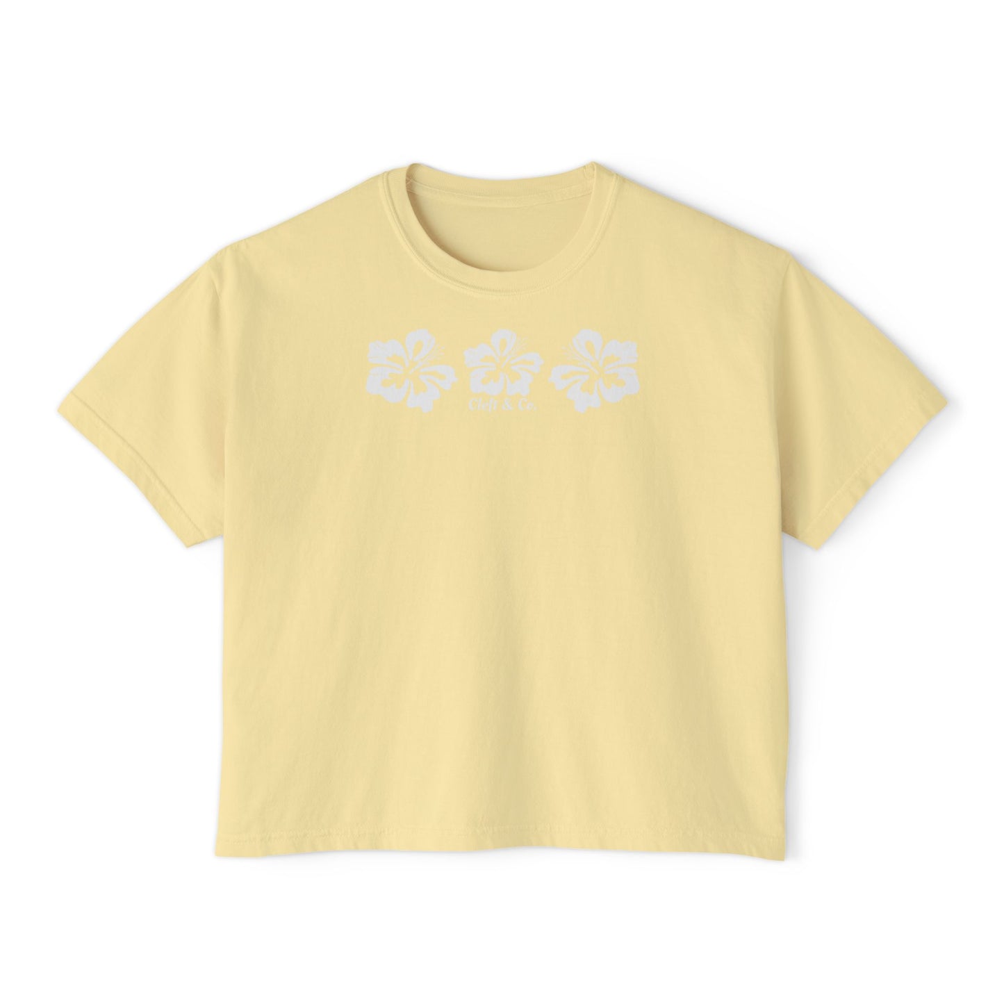 White Azalea Cropped Tee