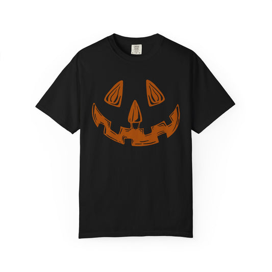 Bilateral cleftie jack-o-lantern, black short sleeve tee