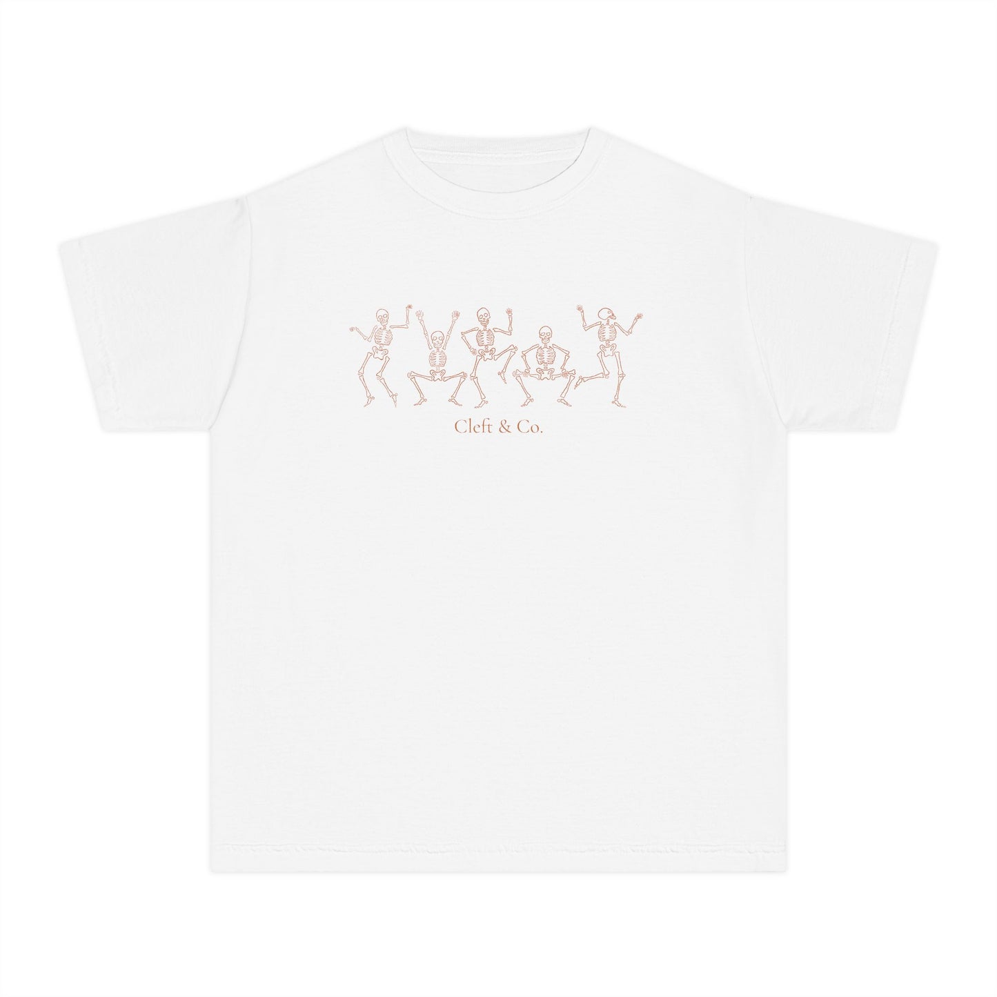 Dancing orange skeletons, youth tee