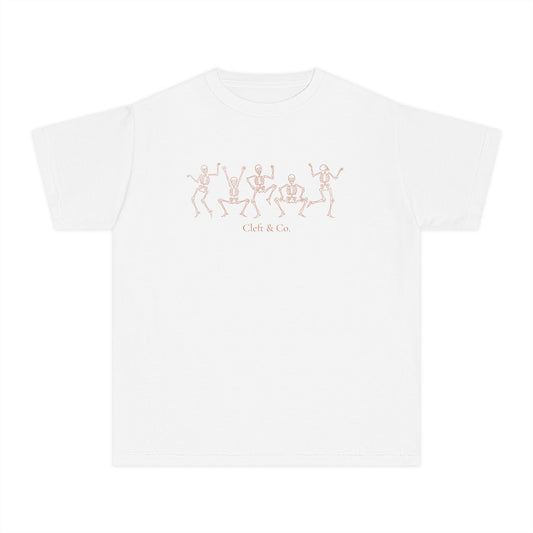 Dancing orange skeletons, youth tee