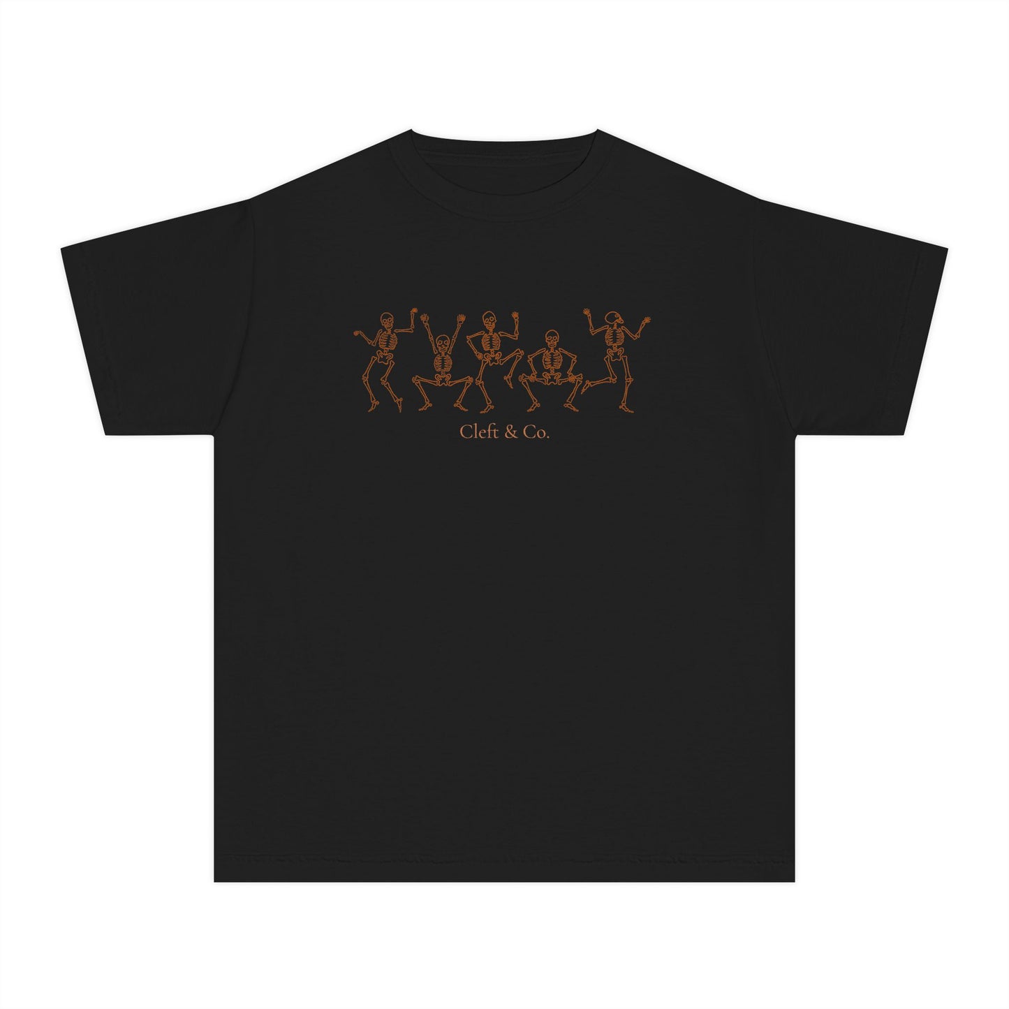 Dancing orange skeletons, youth tee