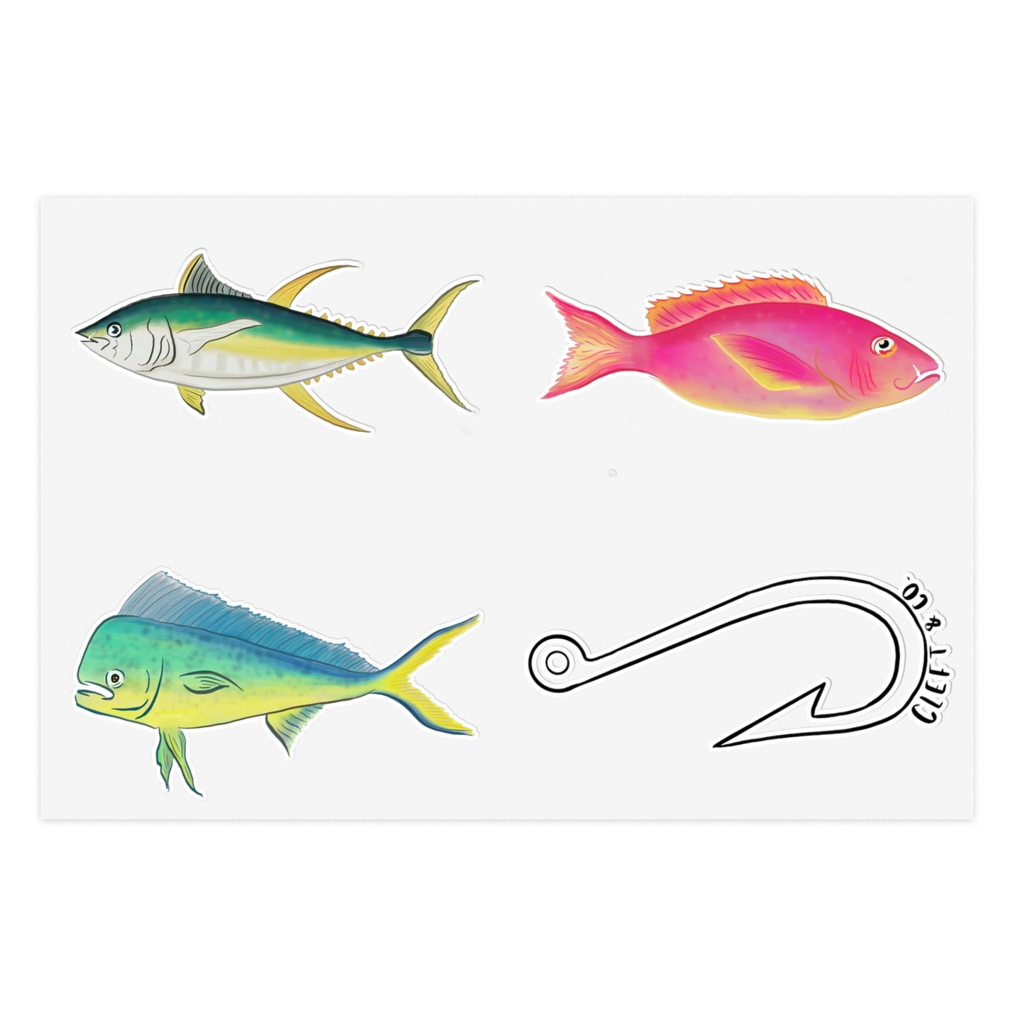 Hooked Sticker Sheet