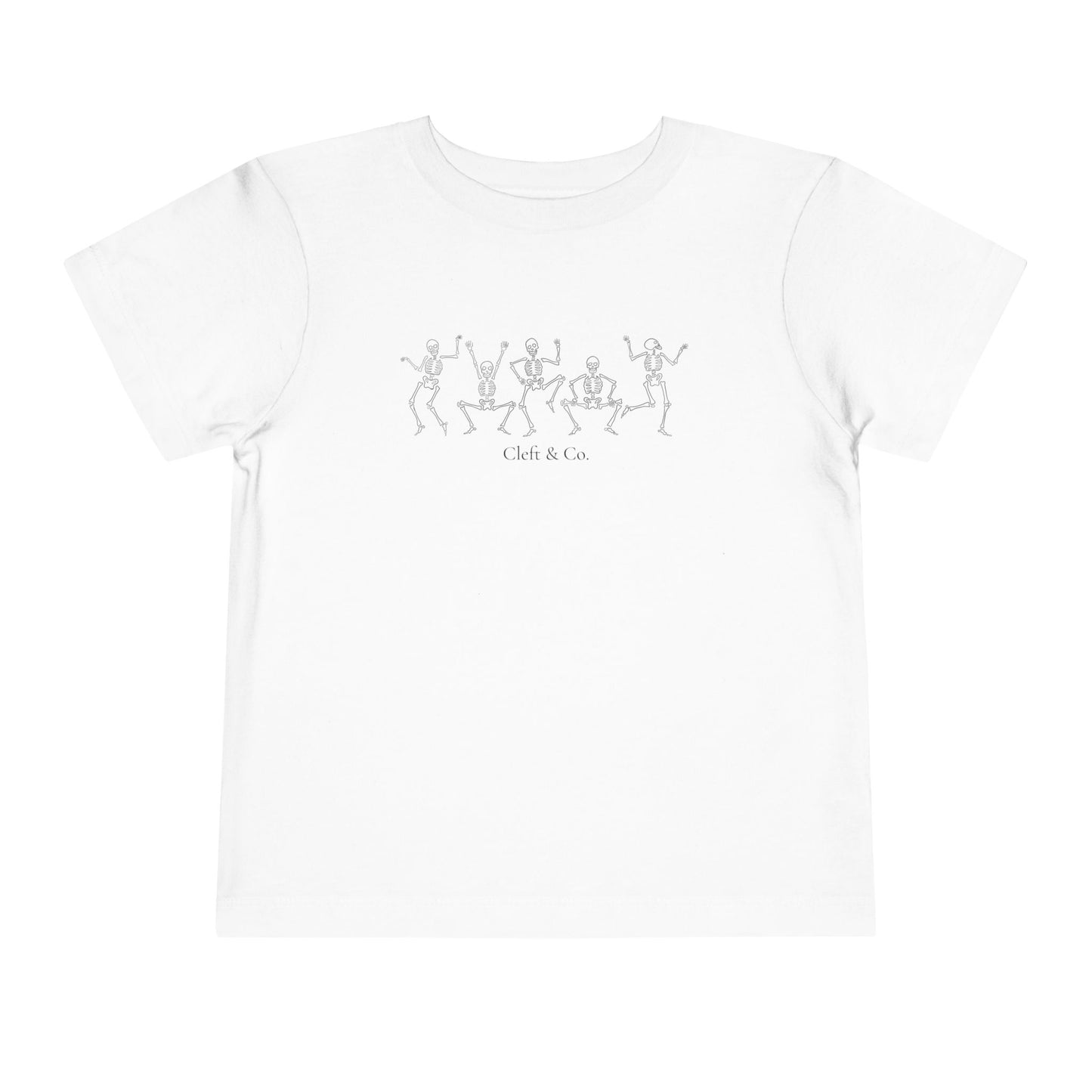 Dancing black skeletons, toddler tee