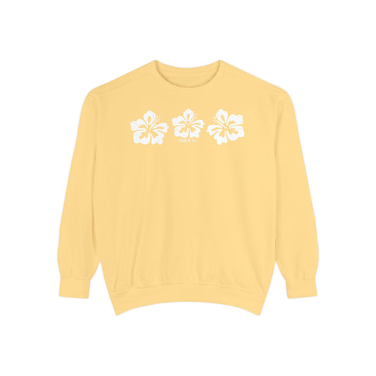 White Azaleas Crew Neck