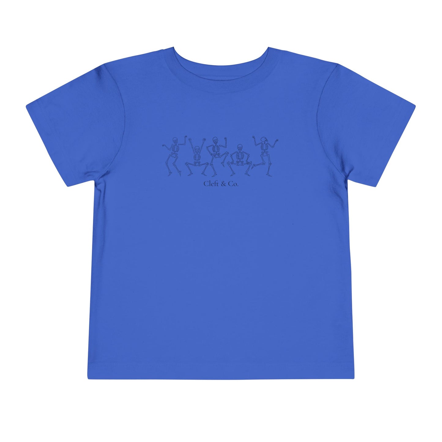 Dancing black skeletons, toddler tee