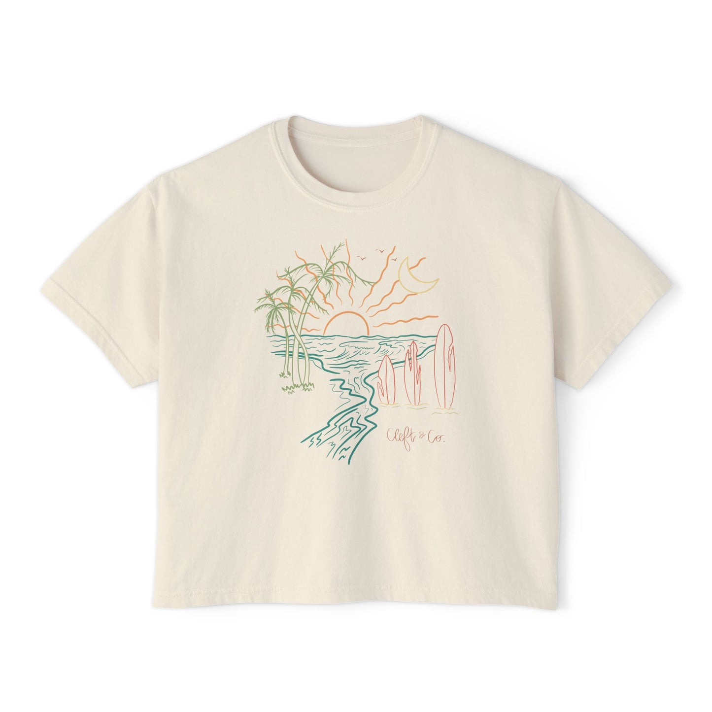 Golden Hour Cropped tee